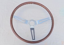 Gm 3 Spoke Wood Steering Wheel 1964-1966 Corvette Simulated Woodgrain True Oem