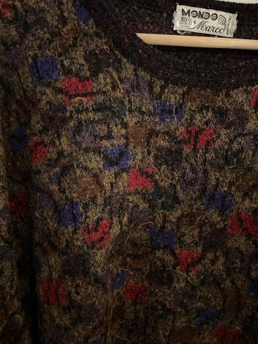 Vintage Men's MONDO DI MARCO patterned knit sweater - Picture 2 of 4