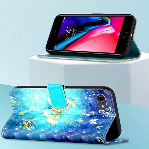 For iPhone 16E 15 Pro 14 13 12 11 XR Pattern PU Leather Wallet Phone Case Cover - Picture 14 of 51