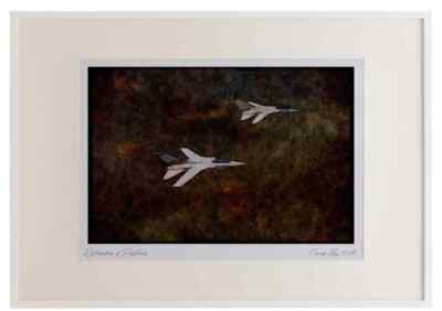 359086 Panavia Tornado F. Mk 3, Royal Air Force Aquarell Bilderrahmen