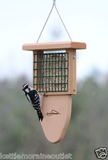 Kettle Moraine Cedar Single Suet Bird Feeder with Woodpecker Tail Prop 8315TP