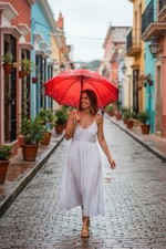 VINTAGE 1940s ROSES Chrome Metal Mechanism Umbrella Sunbrella Hong Kong