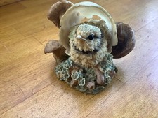 Crown Staffordshire Porcelain Chick in Egg Figure - Garden Bird