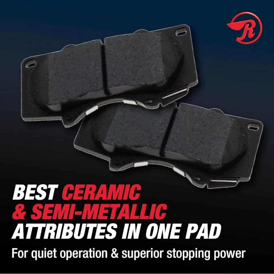 Juego de pastillas de freno trasero Raybestos Element3 EHT 2005-2010 Honda Odyssey Foto 3 de 4