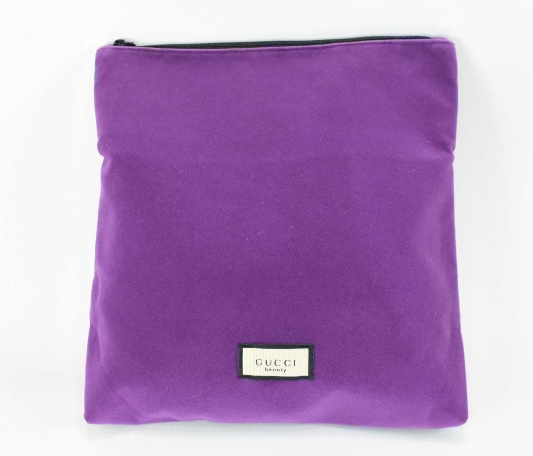 GUCCI Pouch Purple Polyester Polyester lining Log… - image 3