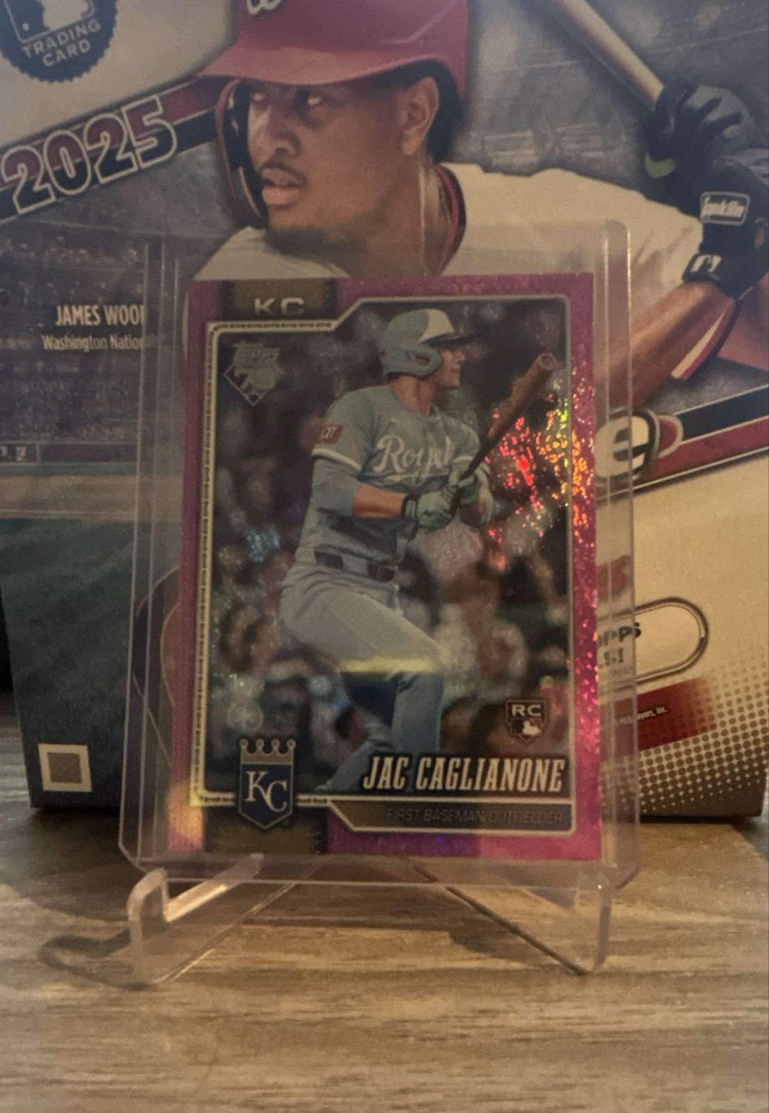 2026 Topps Series 1 - Jac Caglianone #138 Pink Holo Foil (RC)