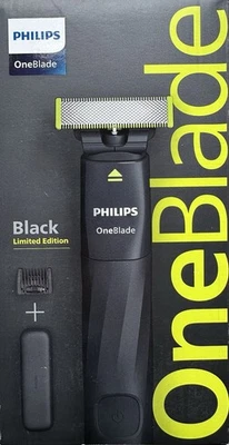 Philips OneBlade Rasierer Bartschneider Trimmer Black Limited Edition Reiseetui