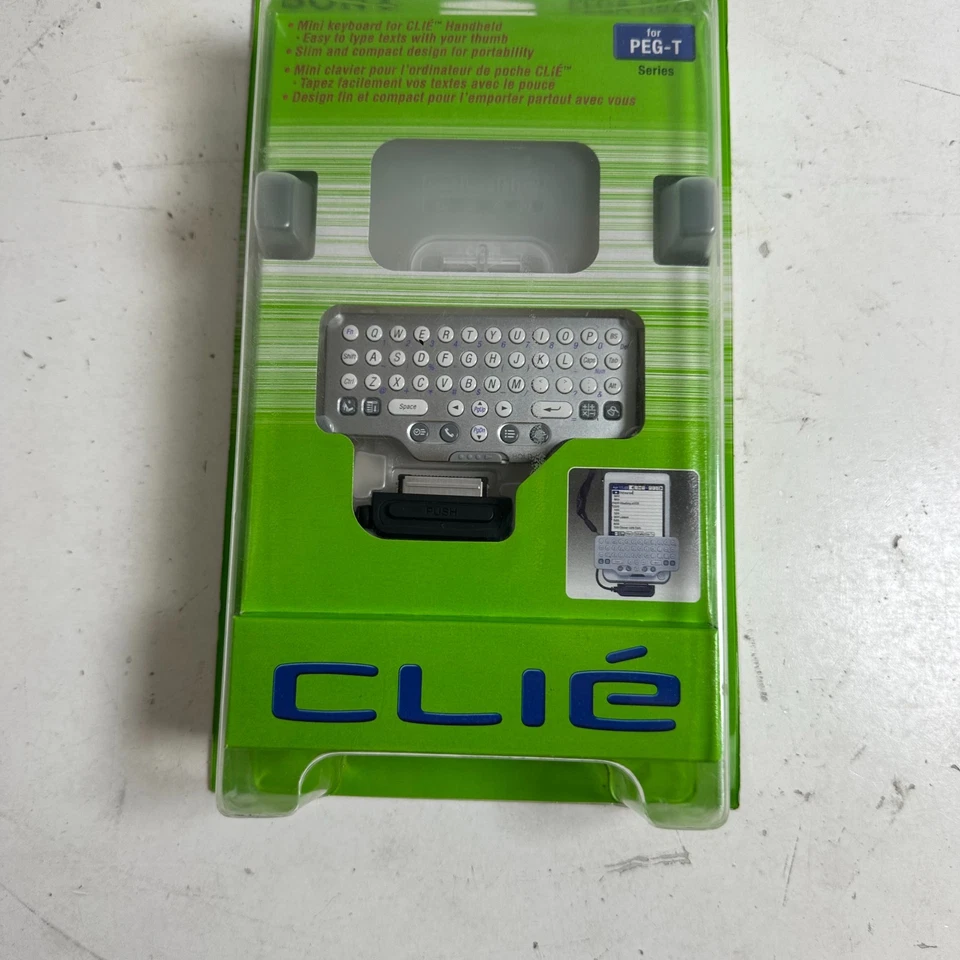 Vintage Sony Clie PEGA-KB20 Silver QWERTY Bluetooth Compact Mini Keyboard - Image 3 of 4