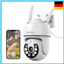 Codnida 2K Überwachungskamera WLAN 360 3MP Nachtsicht