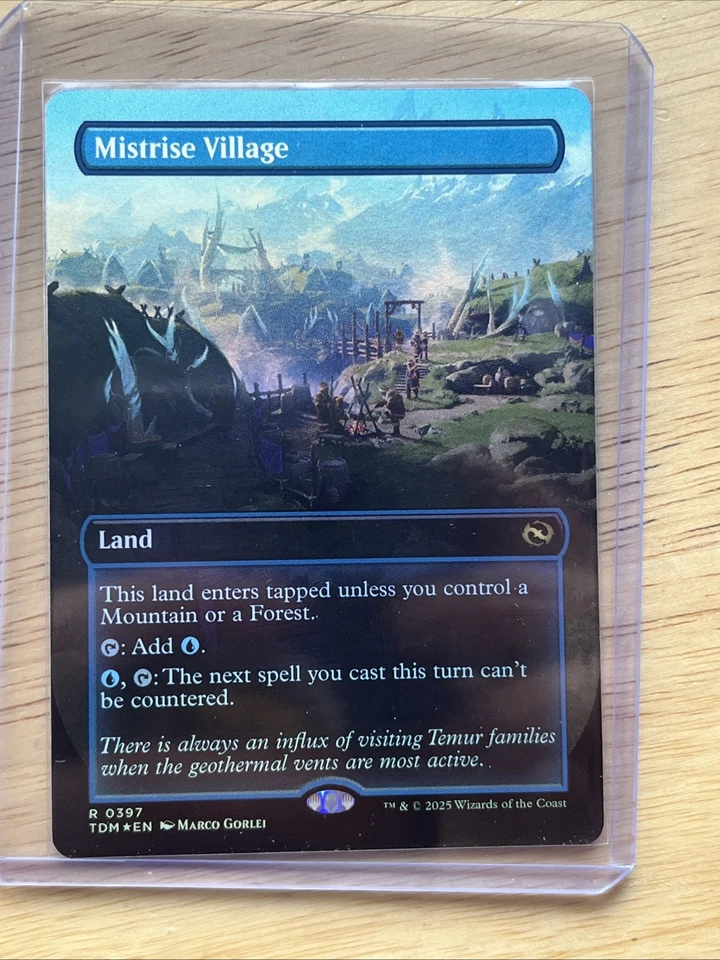 Mistrise Village (Borderless) Tarkir: Dragonstorm Foil NM Ships Now Free Ship - Image 2 of 4