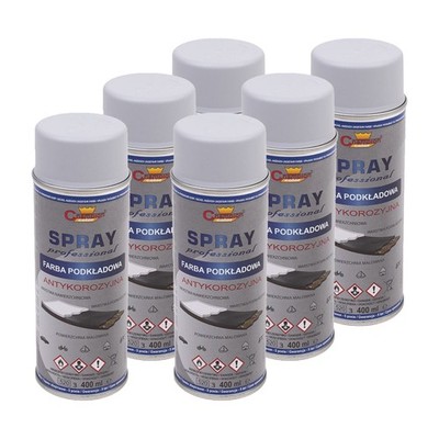 6x Haftgrund Grundierung Primer Füller Rostschutz grau Spray 400ml Autolack