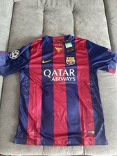 Neymar Jr Barcelona T-Shirt Nike Jersey 11 Champions League Red Blue Size XL