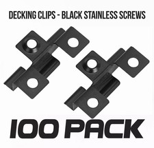 100-1000pcs Composite Decking 3mm Hidden Fixing Fasteners Stainless Clips+ Screw