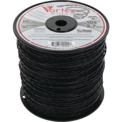 Vortex Trimmer Cord 2.7mm 167m Spiral Shape High-Quality Nylon Made in USA