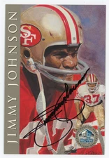 1998 NFL Hall of Fame JIMMY JOHNSON Signature Series AUTO /2500 49ers