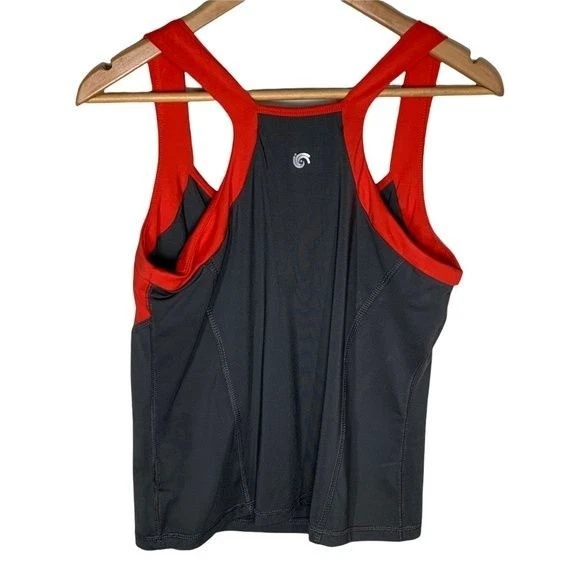 Camiseta sin mangas NY&Co para mujer espalda deportiva talla L roja negra entrenamiento deportivo gimnasio ropa deportiva Foto 2 de 4