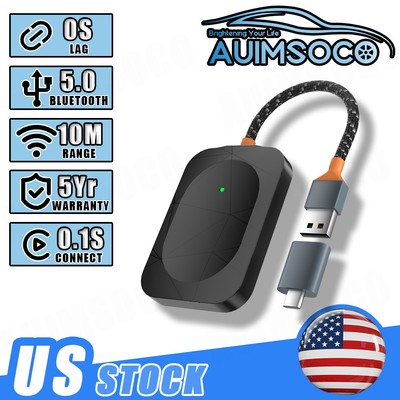 Mini Wireless Carplay Dongle Android Auto Adapter USB Car Connect Box Adapter
