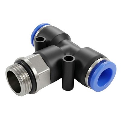 PU Schlauch T-Steckverbinder Fitting mit Außengewinde 10mm*3/8Zoll T-Stück Push-