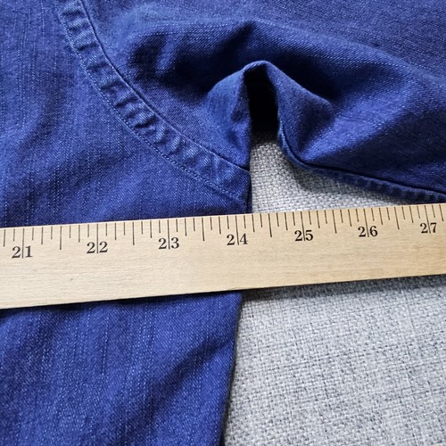 ETON Contemporary Shirt Mens XL 43 Slim Fit Indigo Blue Purple Long Sleeve Denim - Bild 10 von 11