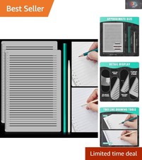Fainne 2-Piece Straight Line Stencil Set for Precise Handwriting and Calligraphy