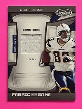 Vincent Jackson 2009 Certified Fabric of the Game Worn Jersey 85/99
