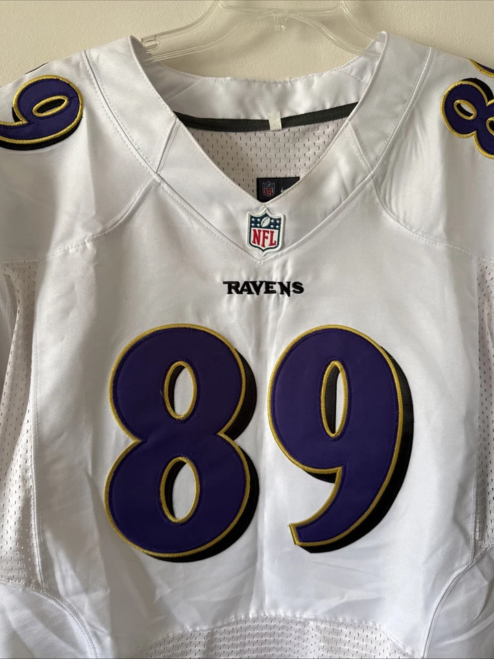 Camiseta deportiva para hombre Nike Baltimore Ravens Steve Smith SR #89 auténtica talla 44 - blanca Foto 2 de 4