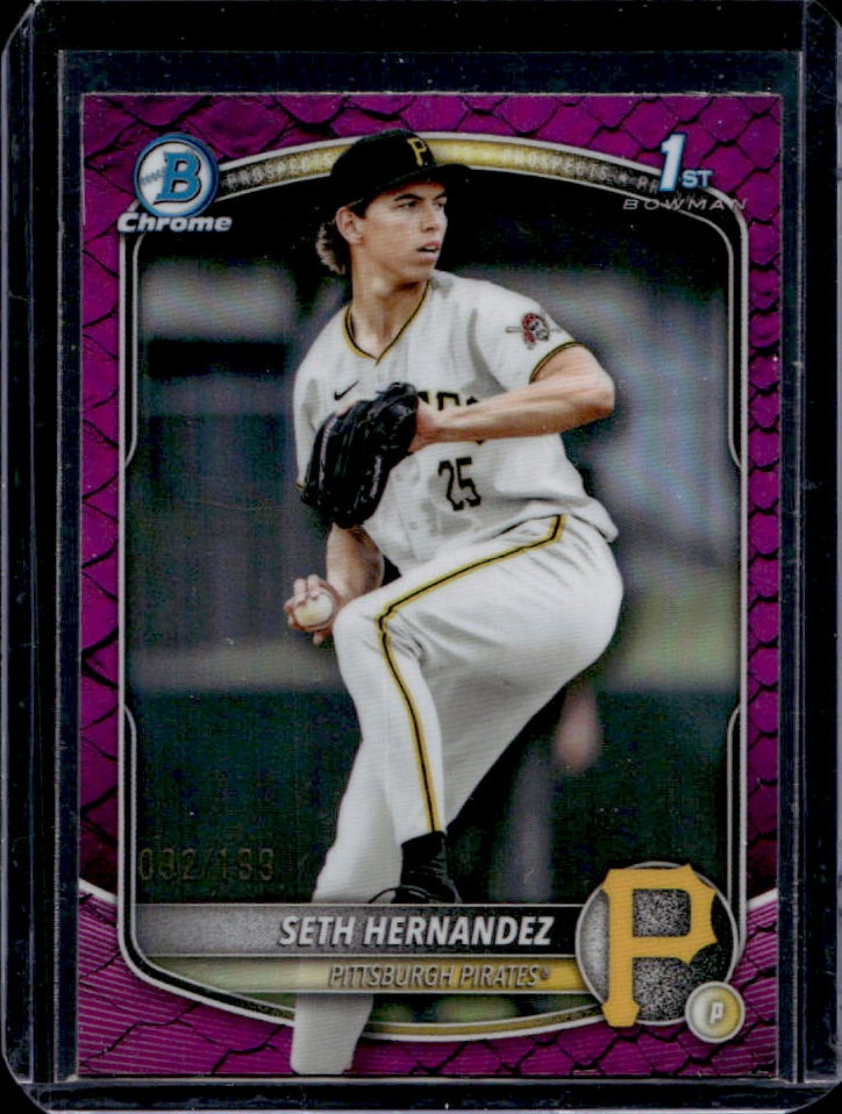 2025 Bowman Draft Seth Hernandez Chrome Fuchsia Reptilian Refractor 1st #/199