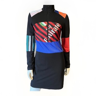 knee length dresses for ladies West K Charlee Long Sleeve A-Line Knit Dress with Pockets - Blue main image 1