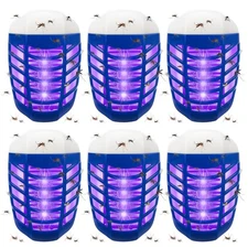6 Pack Indoor Bug Zappers,Plug-in Electric LED Mosquito Zapper,Electronic Mos...