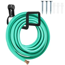 Heavy Duty Wall Mount Garden Hose Holder - Metal Hose Rack  Hook