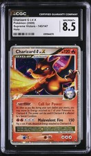 CGC 8.5 NM/MINT+ Charizard G LV.X 143/147 Supreme Victors Holo Pokemon Card on eBay