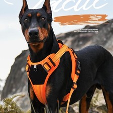 Tactical Dog Harness for Large Dogs -No-Pull Adjustable Padded Reflective, Large