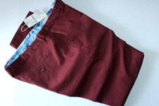 Tommy Bahama Pants Boracay Solid Flat Front Napa Red New T115496 32x32 32 Waist