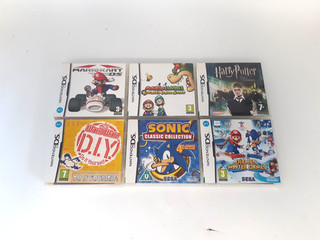Nintendo DS Genuine Empty Cases & Manuals Bundle Joblot x6 Games B6 G910