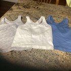 3-DSG Girls Momentum Bra Shelf  Tank Ribbed Waterscape Blue, White, Gray Size L — photo 1