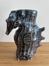 Vintage Gecko Gecko’z South Sea Arts tiki mug grey & blue/teal glaze Hawaii RARE