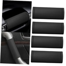 4Pcs Car Door Handle Protector,Leather Car Grab Handle Cover,Universal