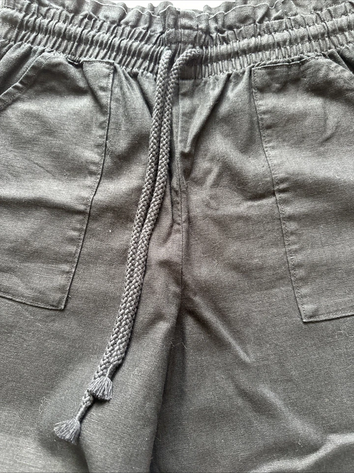 Pantalones Banana Republic Talla Mediana Cómodos Cintura Pierna Ancha con Bolsillos Foto 3 de 4