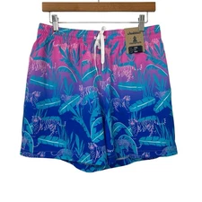 Chubbies Mens Classic 5.5" Swim Trunks Sz Large The Hydrofoils Lined NWT