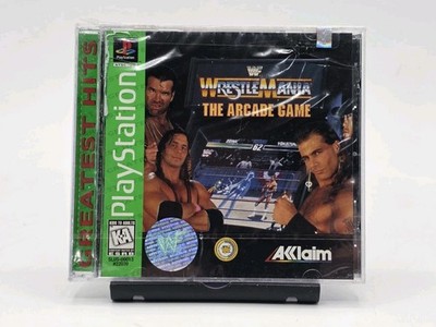 WWF WrestleMania: The Arcade Game Sony PlayStation 1 PS1 New Rare Torn & Cracked