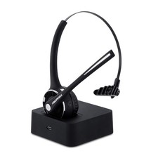 Trucker Bluetooth Headset Wireless Headset with Microphone Over The Head Head...