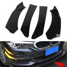 Glossy Black Front Bumper Lip Chin Spoiler Splitter Body Kit For Universal Car