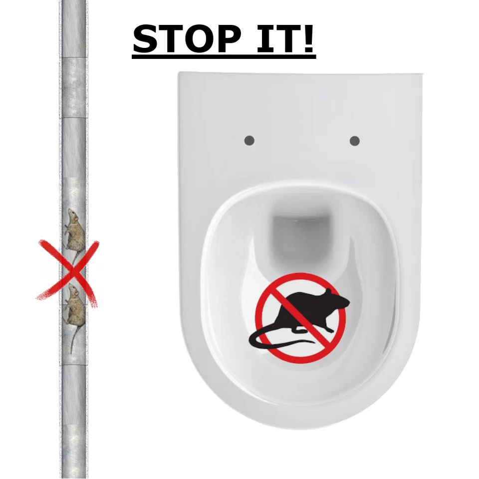 PP Rattenstop Asymmetrisch DN110 Rattensperre Rattentrichter Rohr Rattenschutz - Bild 2 von 4