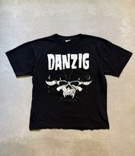 90s Danzig Skull Print T-Shirt Size L