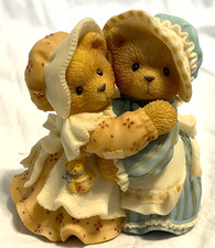 Vtg Cherished Teddies Haley  Logan "Sisters and Hugs Soothes the Soul" 534145