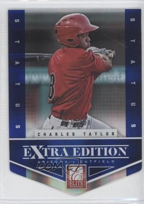 2012 Elite Extra Edition Status Blue Die-Cut 10/100 Charles Taylor #50 2w5