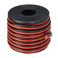 2 Conductor Parallel Silicone Wire 16AWG 16 Gauge Electrical Wire 10m/33ft