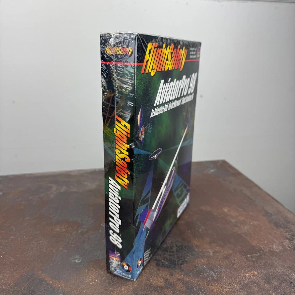 FlightSafety AviatorPro 98 Adventure Ad On PC for Flight Simulator 98 NEW SEALED - Image 2 of 4