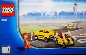 Complete Lego 3182 Airport City airplane jet terminal with manuals