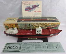 1966 Hess Voyager Toy Battery Operated Boat Original Box & Instructions **RARE**